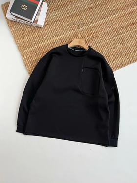 F011395新款BLEU系列都市骑行男女同款长袖针织衫