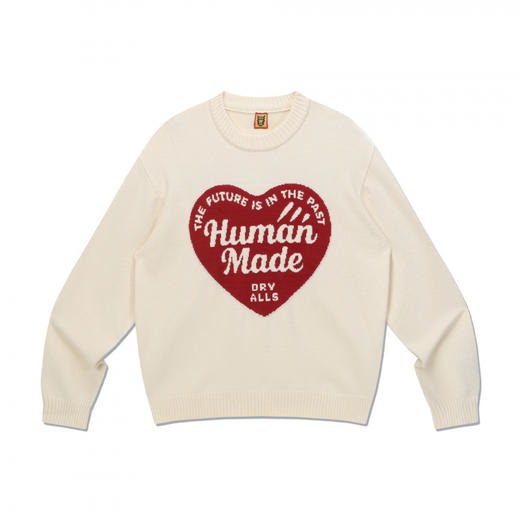 【时髦这件事要上高度】2026日系潮牌复古human爱心毛衣！林俊杰同款秋冬针织长袖男女上衣！ 商品图1