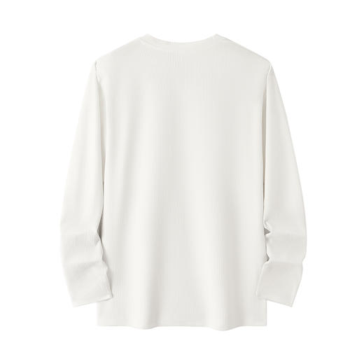 gxgjeans 男装【肌理感面料】男士长袖T恤25秋款舒适透气亲肤打底衫上衣男K&C 商品图2