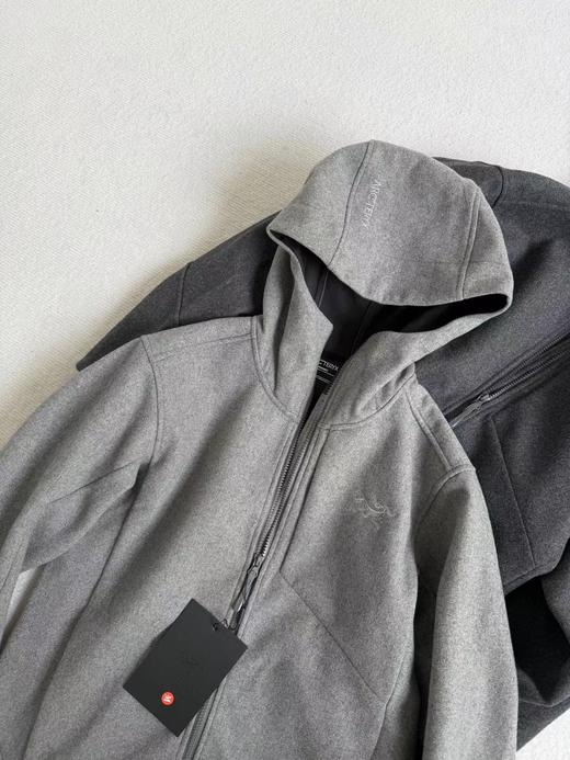 F011314男女刺绣羊毛外套夹克连帽保暖冲锋衣羊绒软壳抓绒上衣 商品图4