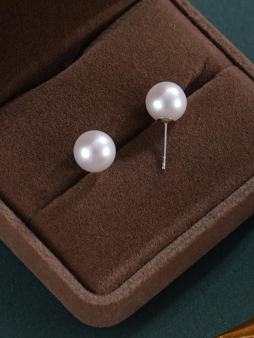 子佩集【‌小静好】银S925珍珠惜王妃耳钉【HJYED003】8.2mm珠简约单珠2601 商品图5