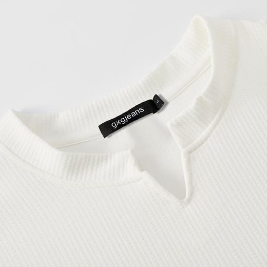 gxgjeans 男装【肌理感面料】男士长袖T恤25秋款舒适透气亲肤打底衫上衣男K&C 商品图3