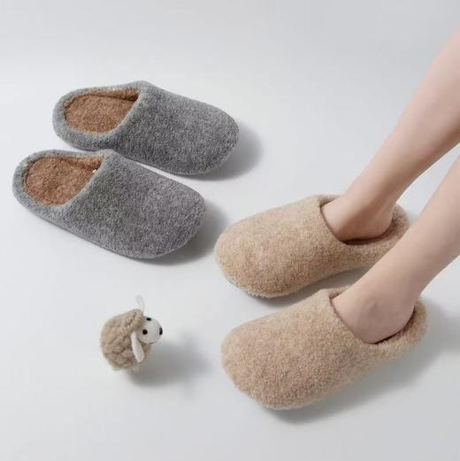 泰迪绒拖鞋 居家暖绒治愈系 轻盈防滑 商品图3