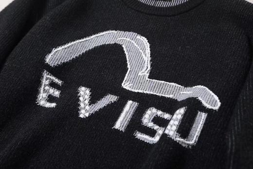 F011302男款海鸥和商标嵌花针织套头宽松毛衣 商品图7