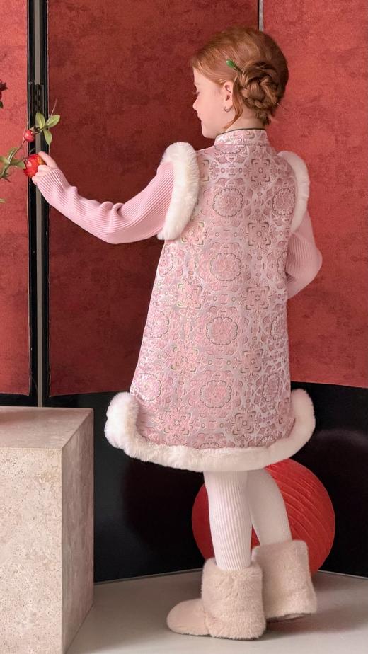 粉绒连衣裙 商品图2