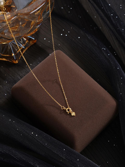 子佩集【爱意无垠】银S925珍珠惜王妃套链【HJYTL010】9.2mm珠镀金8字金色珠吊球2601 商品图5