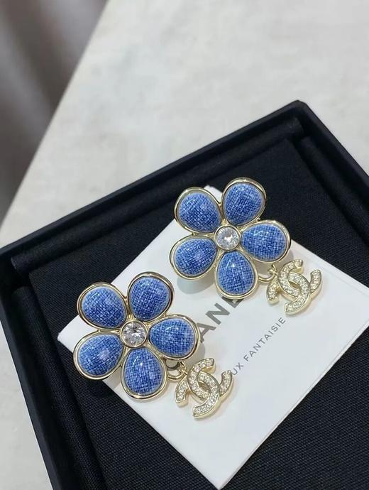 丹宁山茶花系列耳钉、胸针 商品图2