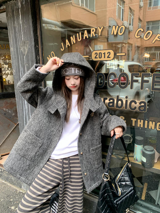 【169元任选2件】现货！韩系条纹针织直筒休闲裤 商品图12