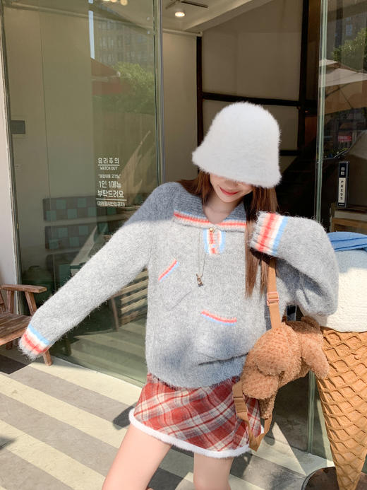 <曾小咸推荐>现货秒杀 ！微信超特价！新年战袍红格子半身裙 日常129.99 立减60 秒杀69.99！！ 商品图14