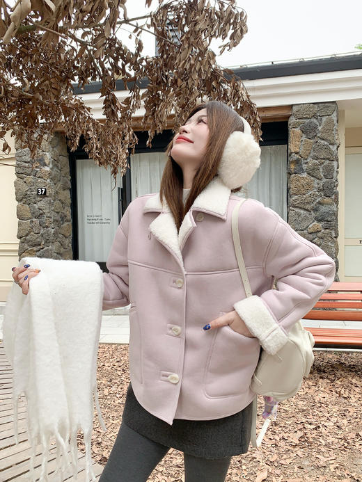 <曾小咸推荐>现货秒杀 ！微信超特价！皮毛一体羊羔毛外套 日常309.99 立减170 秒杀139.99！！ 商品图14