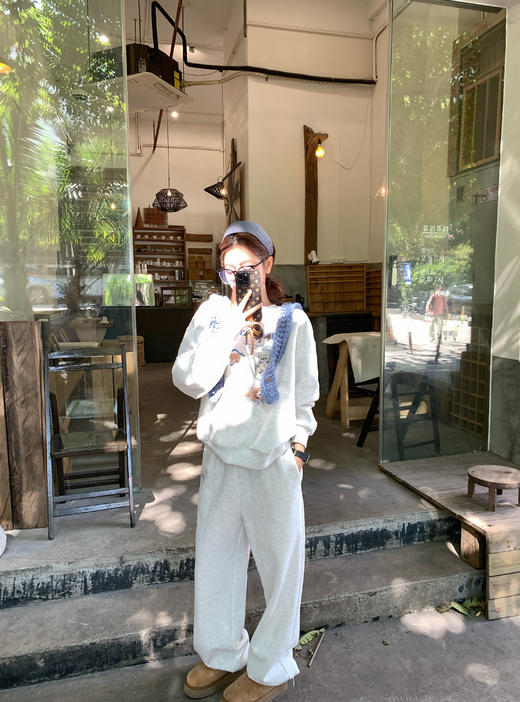 <曾小咸推荐>现货秒杀 ！微信超特价！韩系小狗加绒卫衣 日常179.99 立减100 秒杀79.99！！休闲裤 秒杀79.99！！ 商品图11