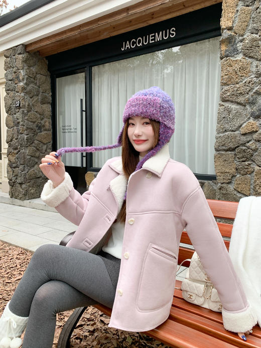 <曾小咸推荐>现货秒杀 ！微信超特价！皮毛一体羊羔毛外套 日常309.99 立减170 秒杀139.99！！ 商品图12