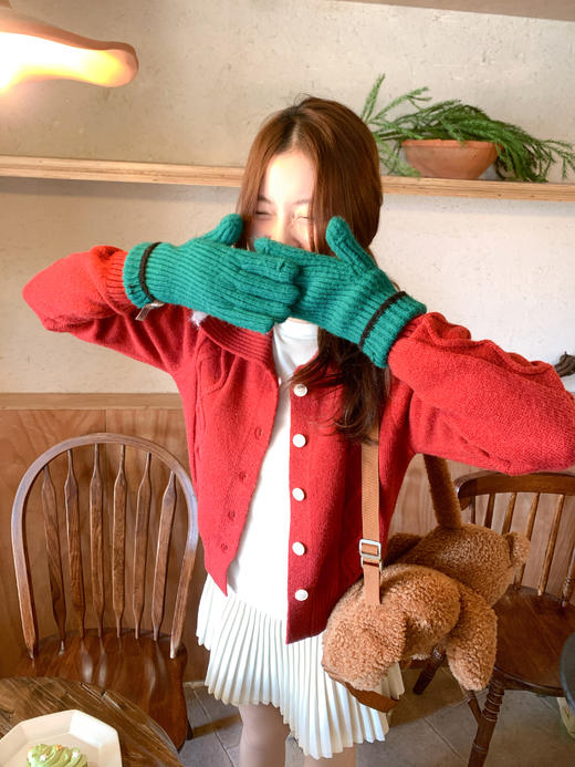 <曾小咸推荐>现货秒杀 ！微信超特价！韩系翻领毛衣开衫 日常199.99 立减110 秒杀89.99！！ 商品图12