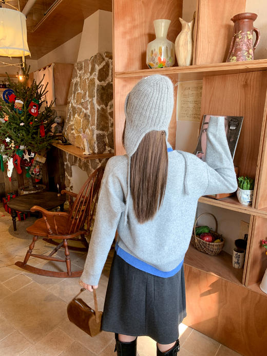 <曾小咸推荐>现货秒杀 ！微信超特价！韩系麻花假两件v领毛衣 日常199.99 立减110 秒杀89.99！！ 商品图9