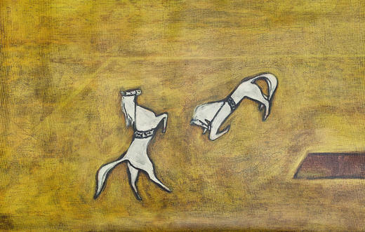 独角鹿西洋古董2017年中国台湾国立历史博物馆授权制作出品著名旅法艺术家常玉签名创作限量版画作品《北京马戏》 商品图3