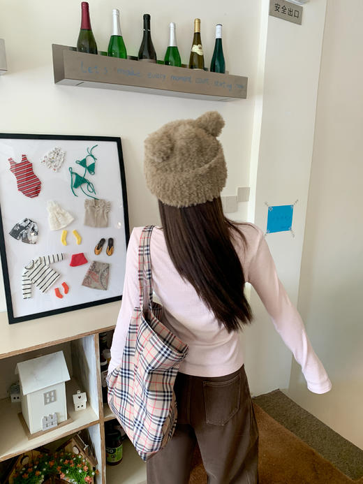 【129元任选2件】现货韩系粉色蕾丝边长袖t 商品图7