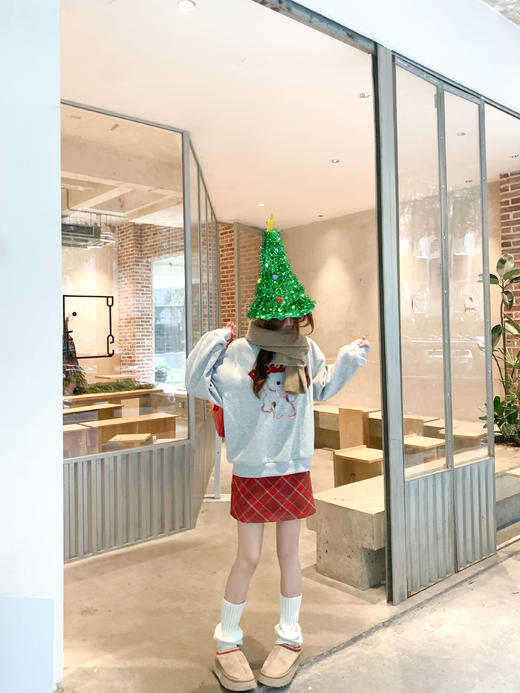 <曾小咸推荐>现货秒杀 ！微信超特价！韩系小狗加绒卫衣 日常199.99 立减110 秒杀89.99！！ 商品图7