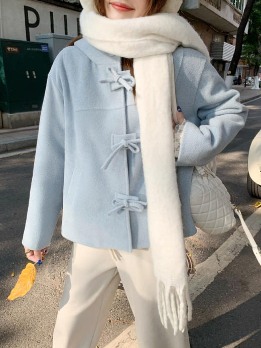 <曾小咸推荐>现货秒杀 ！微信超特价！韩系连帽呢子外套 日常369.99 立减210 秒杀159.99！！ 商品图10