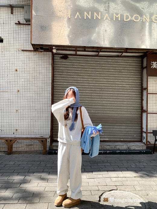 <曾小咸推荐>现货秒杀 ！微信超特价！韩系小狗加绒卫衣 日常179.99 立减100 秒杀79.99！！休闲裤 秒杀79.99！！ 商品图9