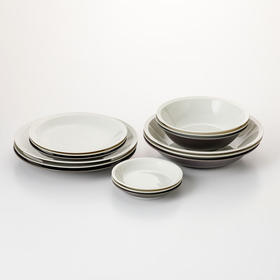 厨房日式超轻量餐具圆盘深盘大盘浅碗 RM