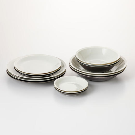 厨房日式超轻量餐具圆盘深盘大盘浅碗 RM 商品图0