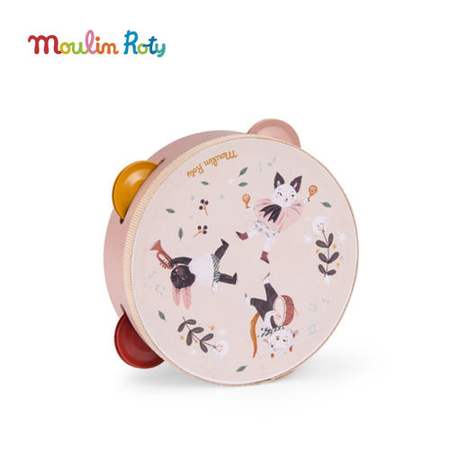Moulin Roty 木质摇铃手鼓 雨后精灵系列 适合3岁+ 音律启蒙 节奏打击乐 雨后系列 法国品牌-715113 商品图1