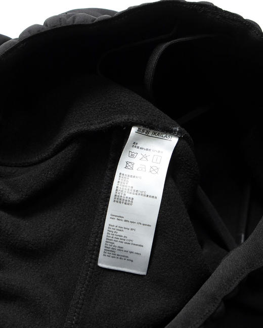 原单正品 KAILAS凯乐石 软壳加绒长裤 户外防风防水 内里加绒   小标刺绣logo 腰部带抽绳可调节 
黑色M-XXL 商品图5