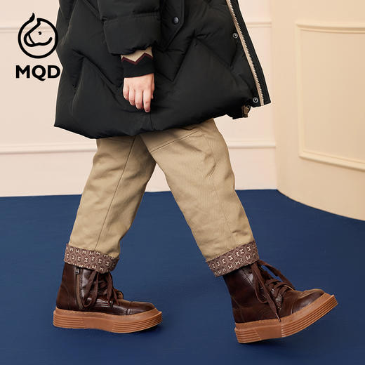 【秒3】【MQD】男童冬季时尚百搭绒感保暖针织长裤 商品图4