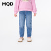 【秒3】【MQD】女童冬季潮酷花朵装饰休闲牛仔长裤 商品缩略图1