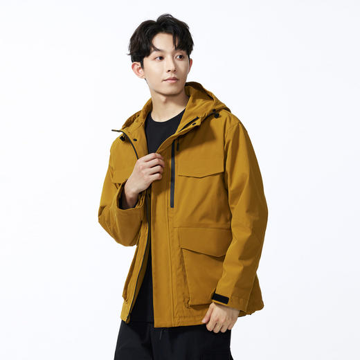 GXG男装【三防】秋季时尚抽绳户外山系拼接贴袋男式连帽夹克K&C 商品图6