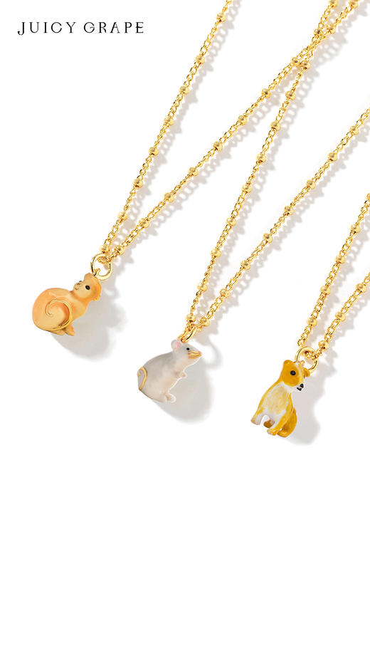 JuicyGrape十二生肖项链女轻奢小众猪虎龙吊坠马本命新年生日礼物 商品图7