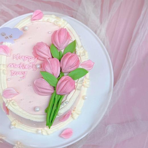 郁金香裱花蛋糕--6寸 商品图1