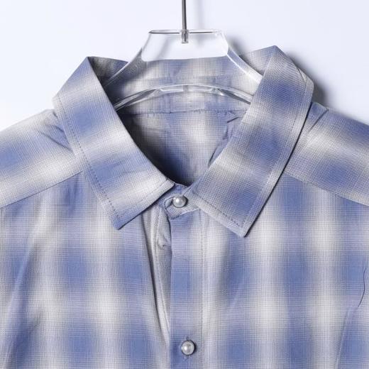 SDSA男士秋冬新款痞帅男装慵懒风撞色格子设计长袖衬衫百搭时尚 商品图1