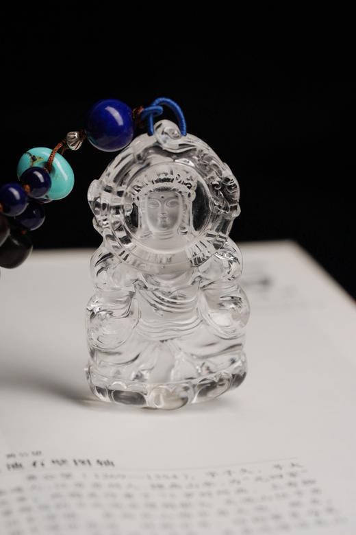 马年守护菩萨｜白水晶大势至观音（一周发货） 商品图2