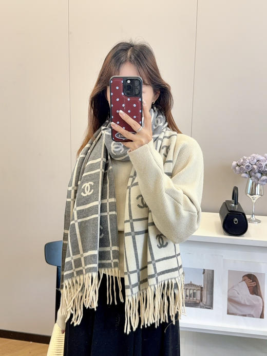 秋冬特惠💰150 香奈儿围巾 秋冬男女同款 商品图6