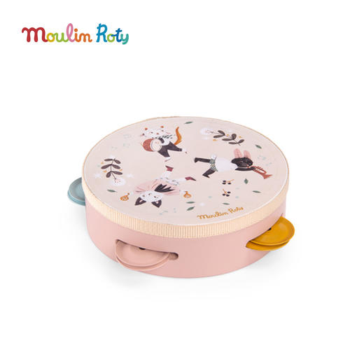 Moulin Roty 木质摇铃手鼓 雨后精灵系列 适合3岁+ 音律启蒙 节奏打击乐 雨后系列 法国品牌-715113 商品图2