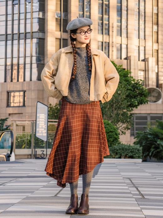 仿麂皮绒飞行员夹克外套FCG1JKT063 商品图7