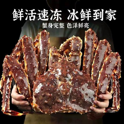 【顺丰快递】进口帝王蟹礼盒 俄罗斯深海捕捞 肉质细腻鲜甜 蟹腿粗壮 深海甘甜 刺身级鲜度 舌尖美味 BHFT 商品图3