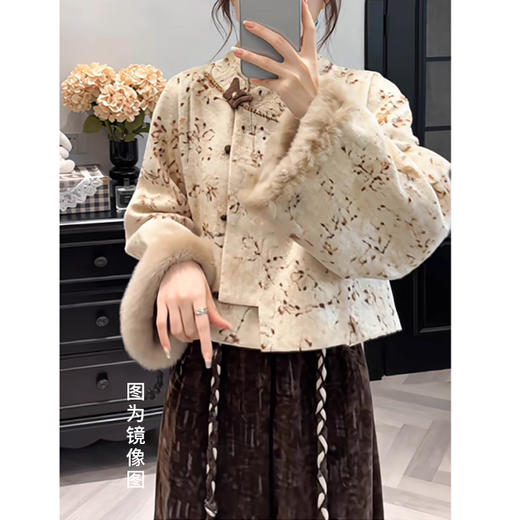 裁缝学苑AS622复古毛绒新中式外套纸样阔腿裤女装样板打版图纸 商品图2