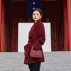 西子/岁丰苏力羊毛混纺经典双排扣翻领毛呢短款大衣/DYHJ0422 商品缩略图3