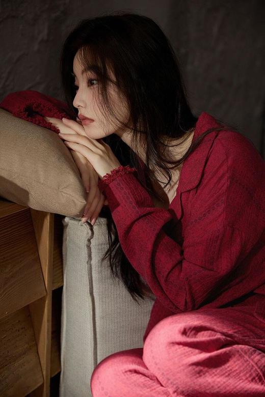 新款品牌正品假日胸垫流苏浪漫A级棉纱家居服睡衣 商品图4