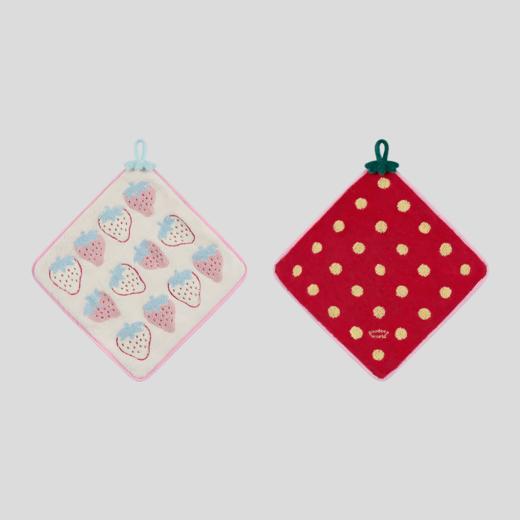 GOODBAI GOODEES 新款可爱创意趣味草莓蛋糕擦手巾 商品图0