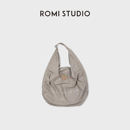 ROMI STUDIO 首饰袋 极简印花帆布洗水大容量托特包 RWDLPY1511 商品图0