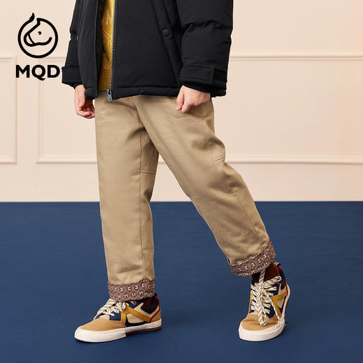 【秒3】【MQD】男童冬季时尚百搭绒感保暖针织长裤 商品图2