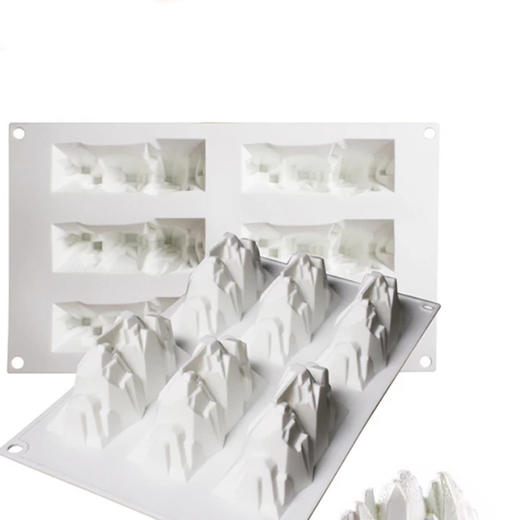 厨易购雪山模具网红菜品意境冷菜巧克力慕斯栗子花生烘焙硅胶磨具 商品图2