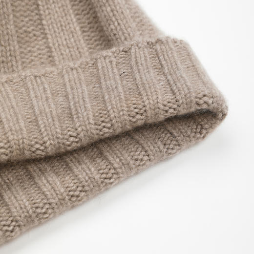 ROMI STUDIO“无缝一体”100%山羊绒加厚坑条毛织帽冷帽 RWCWP07544 商品图5