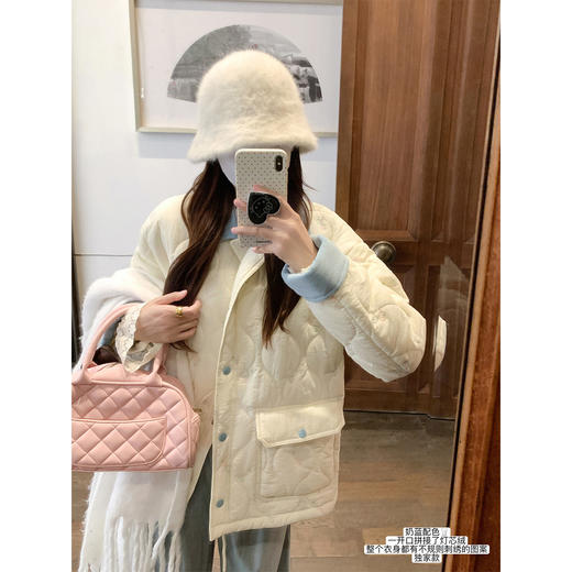 <曾小咸推荐>现货秒杀 ！微信超特价！韩系菱格撞色外套 日常299.99 立减160 秒杀139.99！！ 休闲裤 秒杀79.99！！ 商品图4