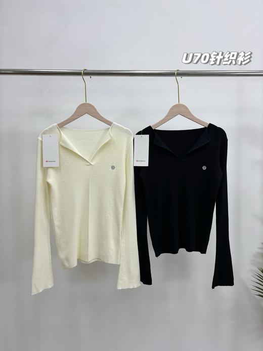 一包2件，lulu2025新款秋冬设计感V领羊绒针织衫！ 商品图2