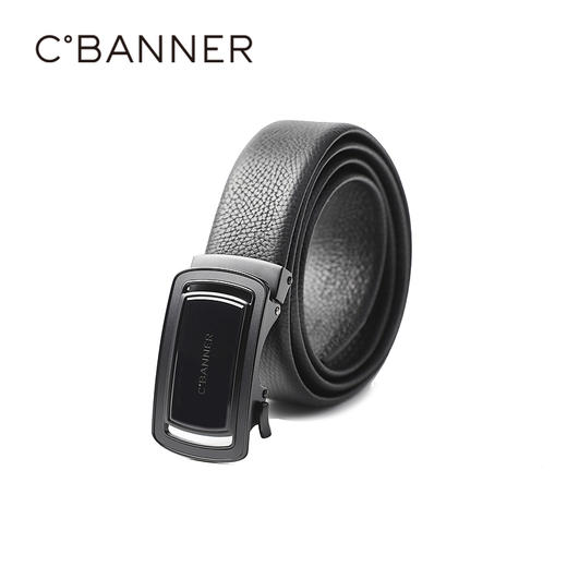 千百度质地柔软爽滑荔枝纹清晰细腻男配饰皮带A25436182 商品图0