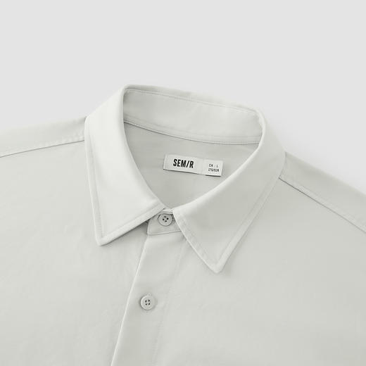 商场同款|森马长袖衬衫男春季印花翻领上衣2026新款oversize外套 商品图2